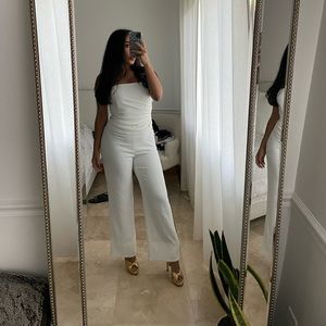Ronny Kobo White Jumpsuit